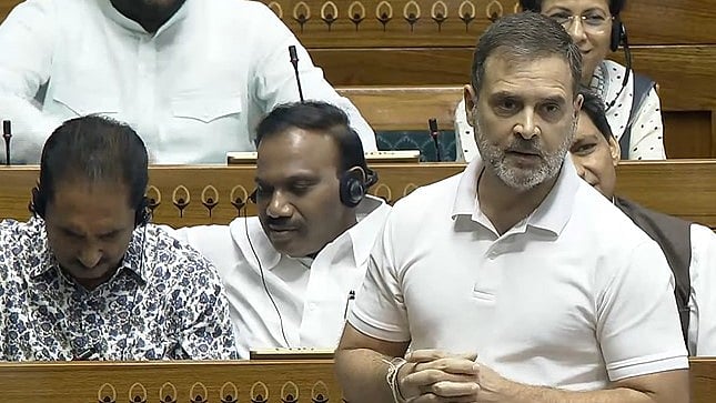 Rahul Gandhi in Lok Sabha - | Photo: Sansad TV